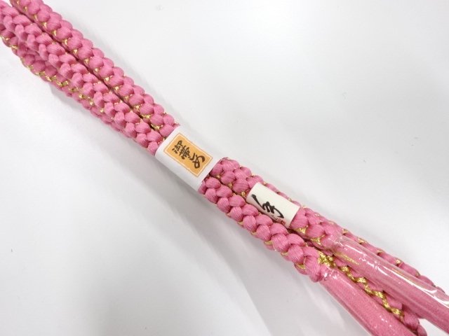 未使用品　正絹　手組帯締め